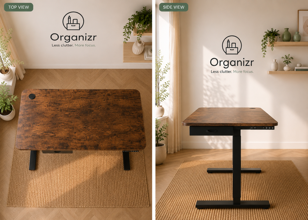 Organizr Electric Height Adjustable Standing Desk