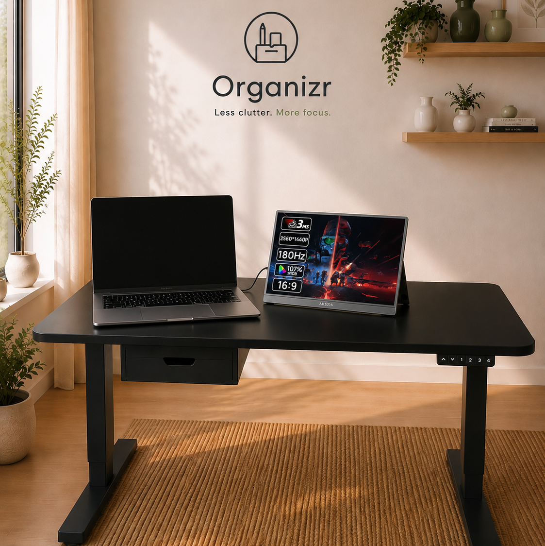 Portable Laptop Organizr Monitor 16.1'' 180Hz 2.5K