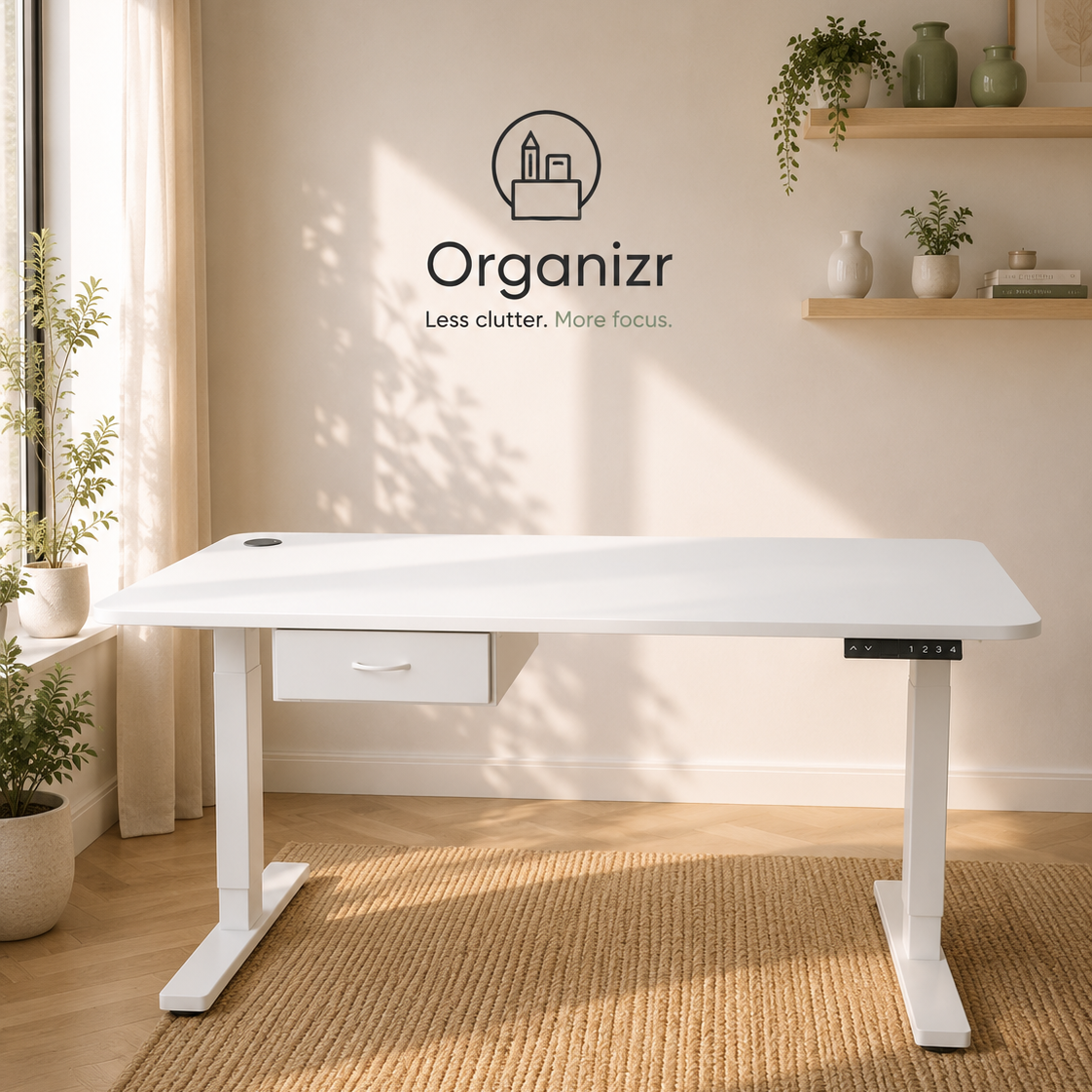 Organizr Electric Height Adjustable Standing Desk
