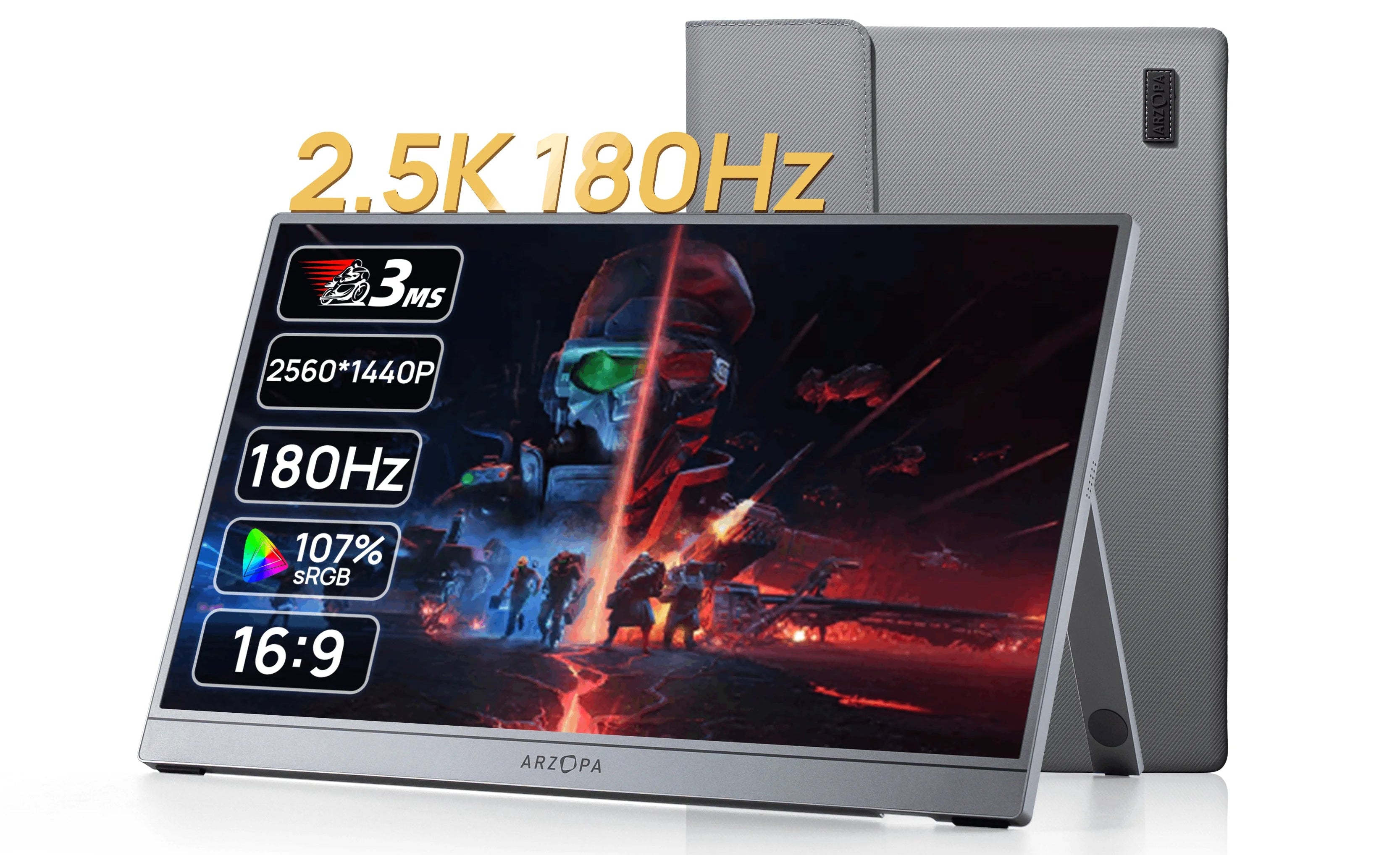 Portable Laptop Organizr Monitor 16.1'' 180Hz 2.5K